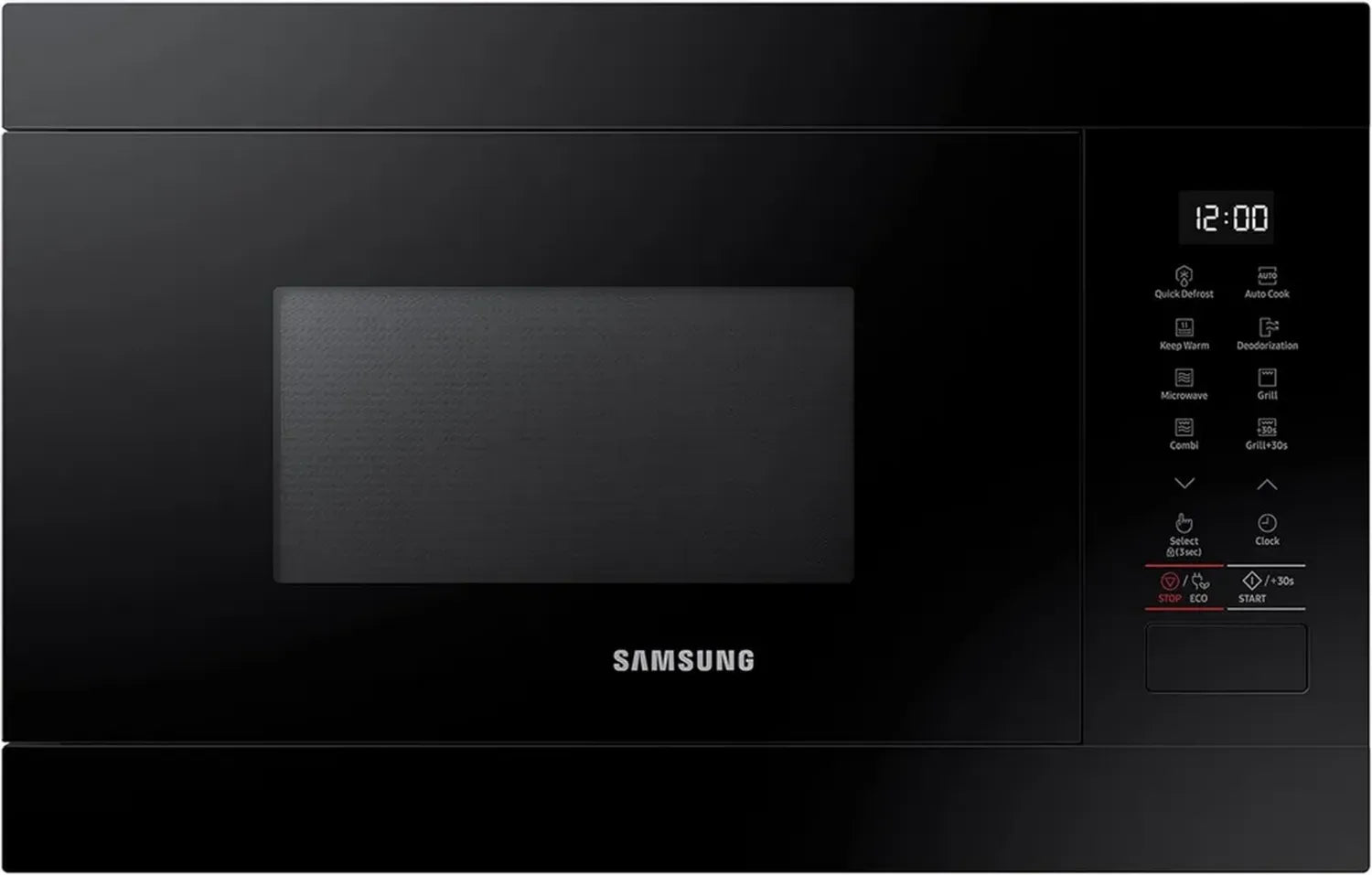 Samsung Einbau-Mikrowelle MG22M8254AK, 22L, 850W, Grill, Schwarz