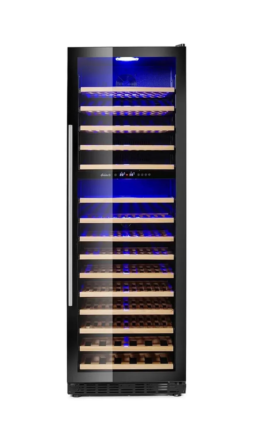 HENDI Zweizonen-Weinkühlschrank für 160 Flaschen, 447L, Energieeffizient 150W