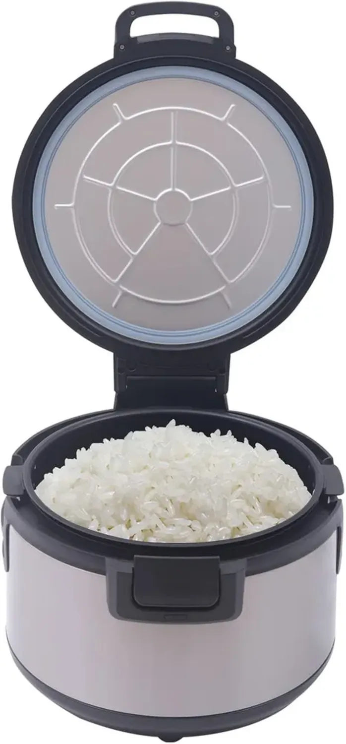 Multifunktionaler Reiskocher 19L, 100W, Duale Temperaturregelung, Antihaft-Innentopf, Warmhaltefunktion, Ideal für Reis, Brei und Suppe