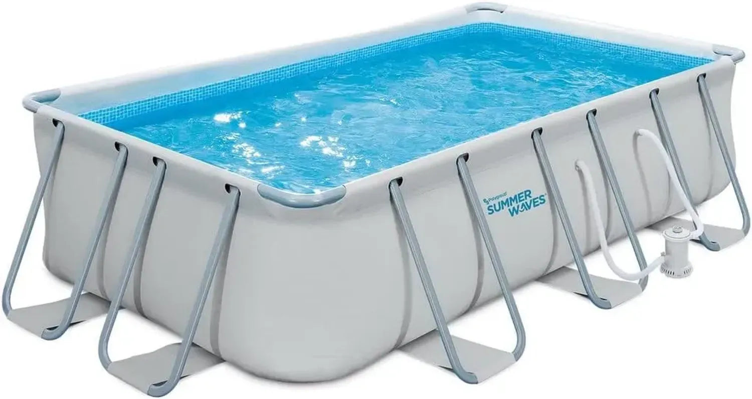 Hochwertiger Abnehmbarer Swimmingpool 400x200x100 cm - Summer Waves von Polygroup