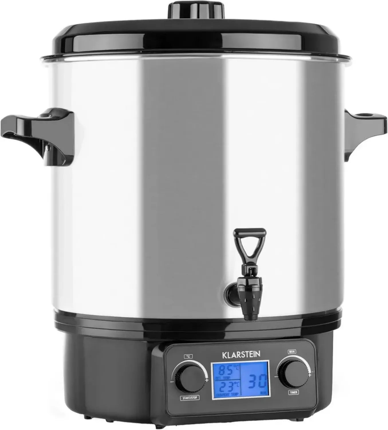 Klarstein Biggie Digital - Digitaler Einmachautomat, 27L, 2000W, Edelstahl, Timer & Abschaltautomatik