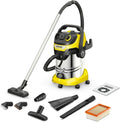 Kärcher Multifunktionaler Nass-/Trockensauger für Auto & Haustier, 1300 W, 30 L Edelstahl, mit Filterreinigung