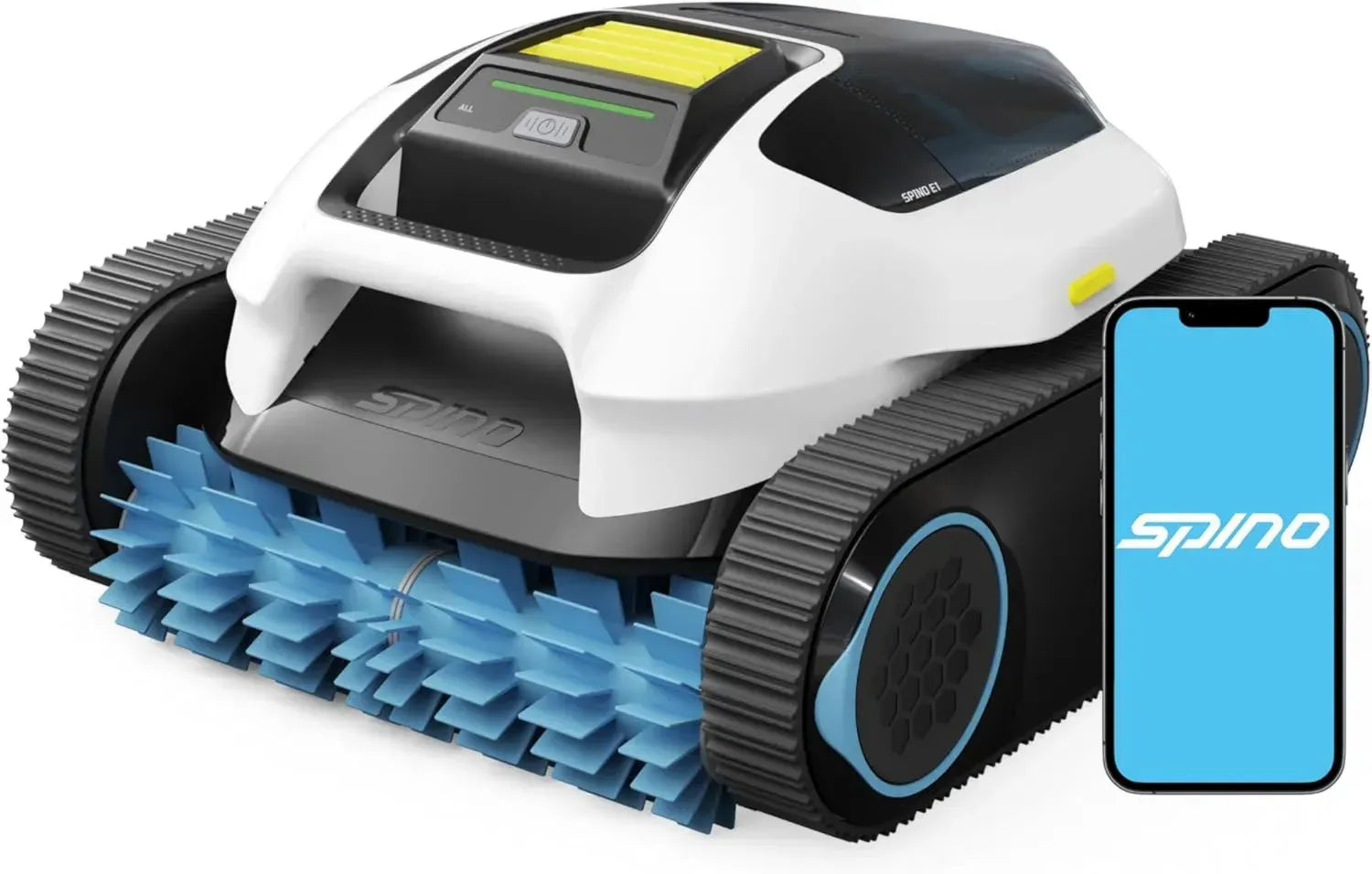 Effizienter Poolroboter Spino e1 für Boden und Wand bis 21950 L/h mit 5 Reinigungsmodi und App-Steuerung