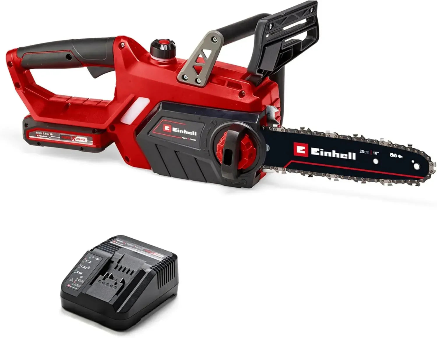 Einhell Akku-Kettensäge 18V, 23 cm mit Schnellladegerät & 3,0 Ah Akku