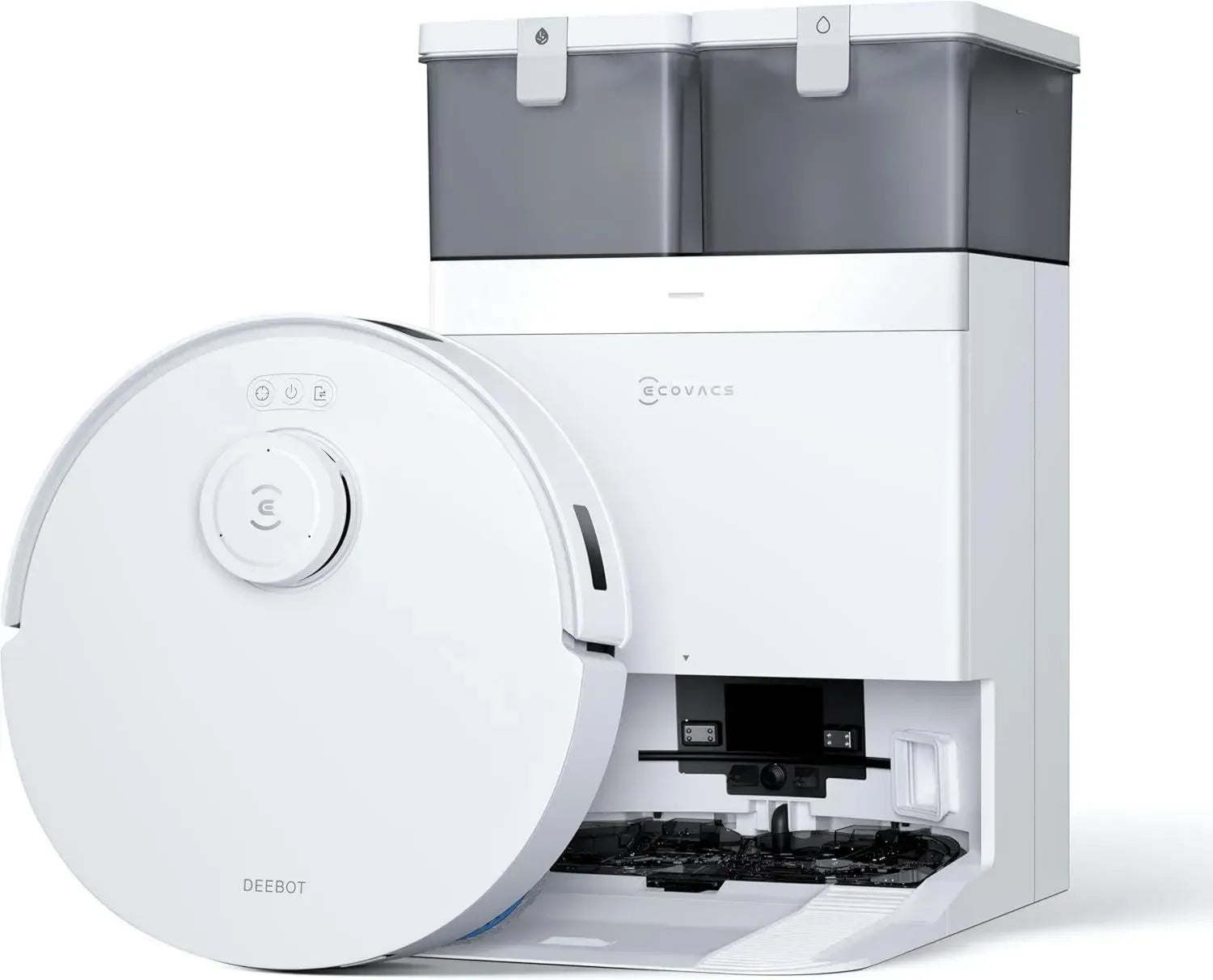 ECOVACS DEEBOT T30C Pro Omni GEN 2 Staubsaugerroboter mit Wischfunktion, 15400Pa, Automatische Entleerung, Warmlufttrocknung, 200 Min. Laufzeit, Perfekt für Tierhaare & Teppiche