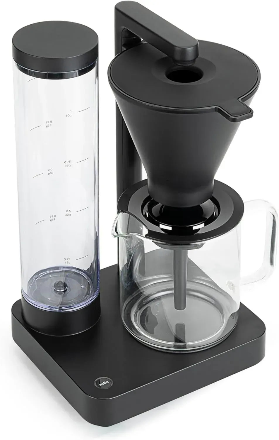 Wilfa Kompakt Filterkaffeemaschine - 1600W, 1L Tank, Doppelwand-Filter, Warmhaltefunktion, Tropfstopp, Abschaltautomatik, Schwarz