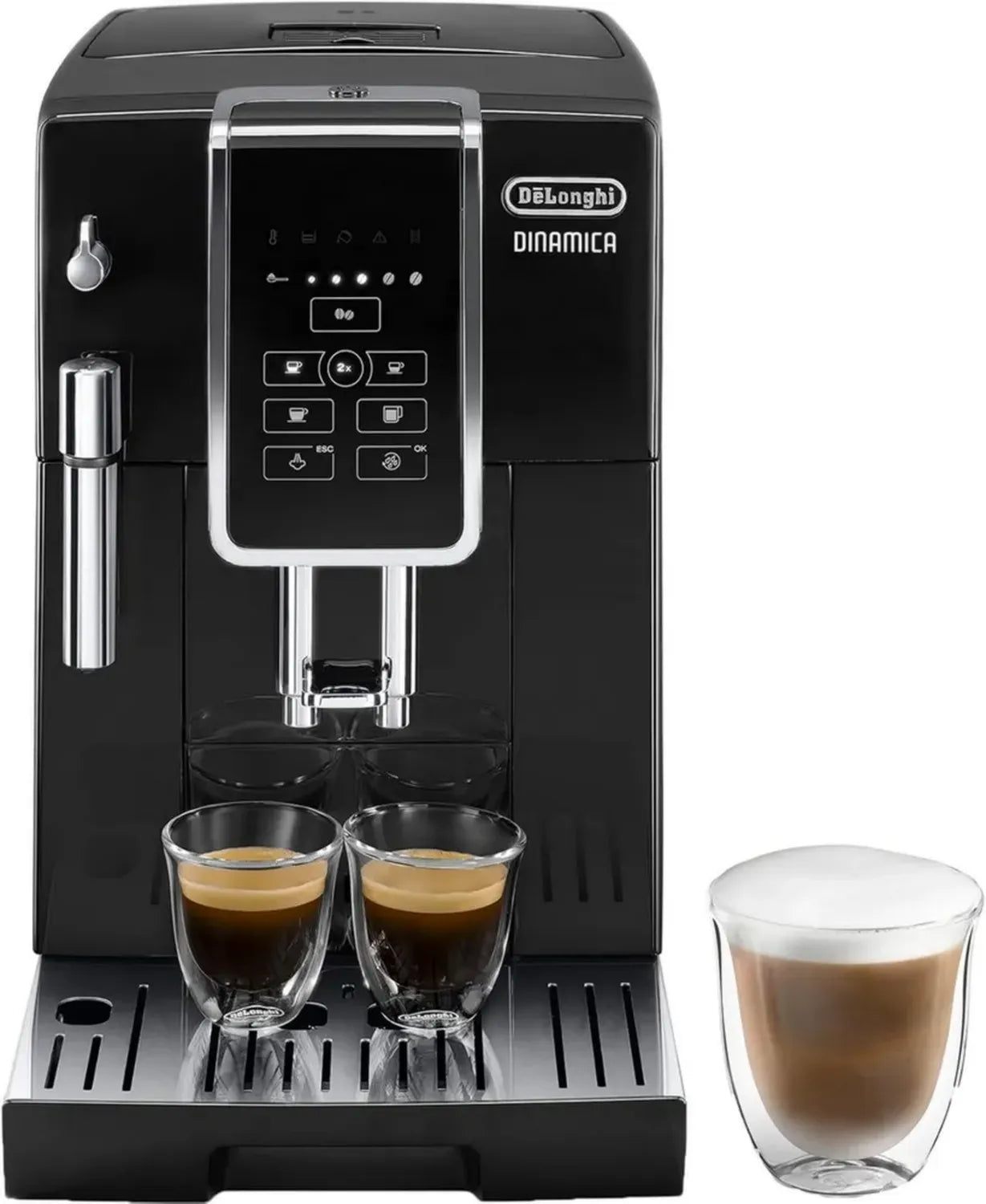 De'Longhi Dinamica ECAM 350.15.B Espressomaschine mit Mahlwerk, 1450W, Schwarz