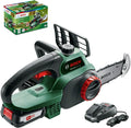 Bosch 18V Akku-Kettensäge UniversalChain mit 200 mm Schwertlänge, 2,5 Ah Akku und SDS-System