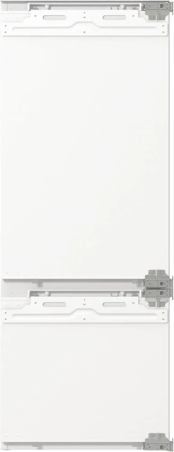 Gorenje Einbau-Kühl-Gefrierkombination 145 cm Nische, Festtürscharnier, EEK D, FrostLess, 208L, Digitale Temperaturanzeige, LED Licht, Wechselbares Türscharnier, Weiß