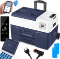 KESSER® Elektrische Kühlbox mit APP-Steuerung, 30L, 12/24V 230V, Teleskopgriff, Räder, Kühlung bis -20°C